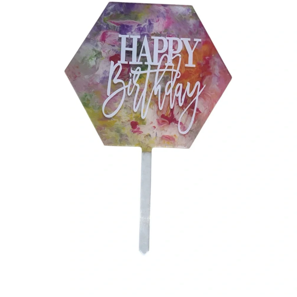 Cake Topper-Happy Birthday